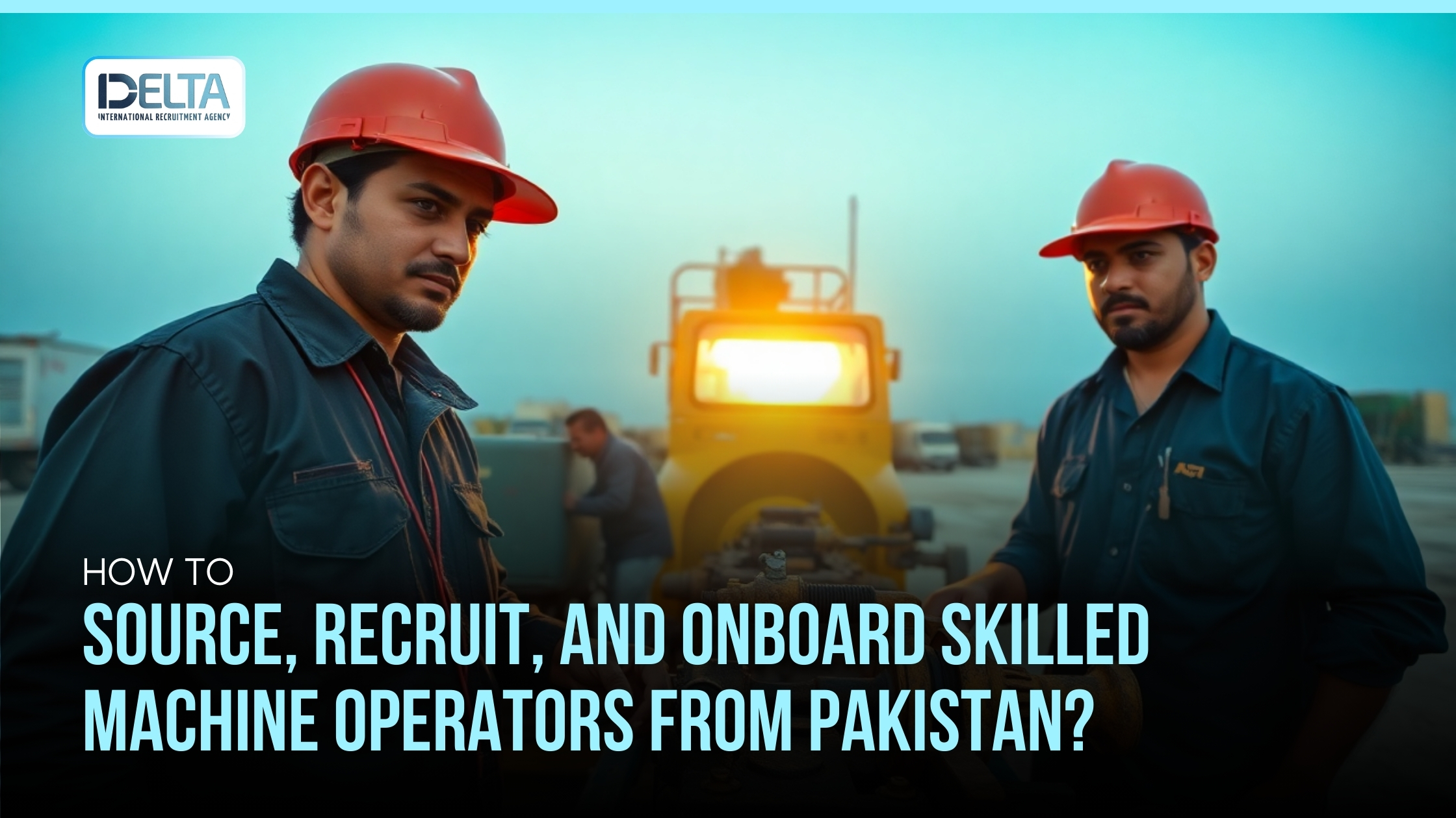 How to Source, Recruit, and Onboard Skilled Machine Operators from Pakistan?